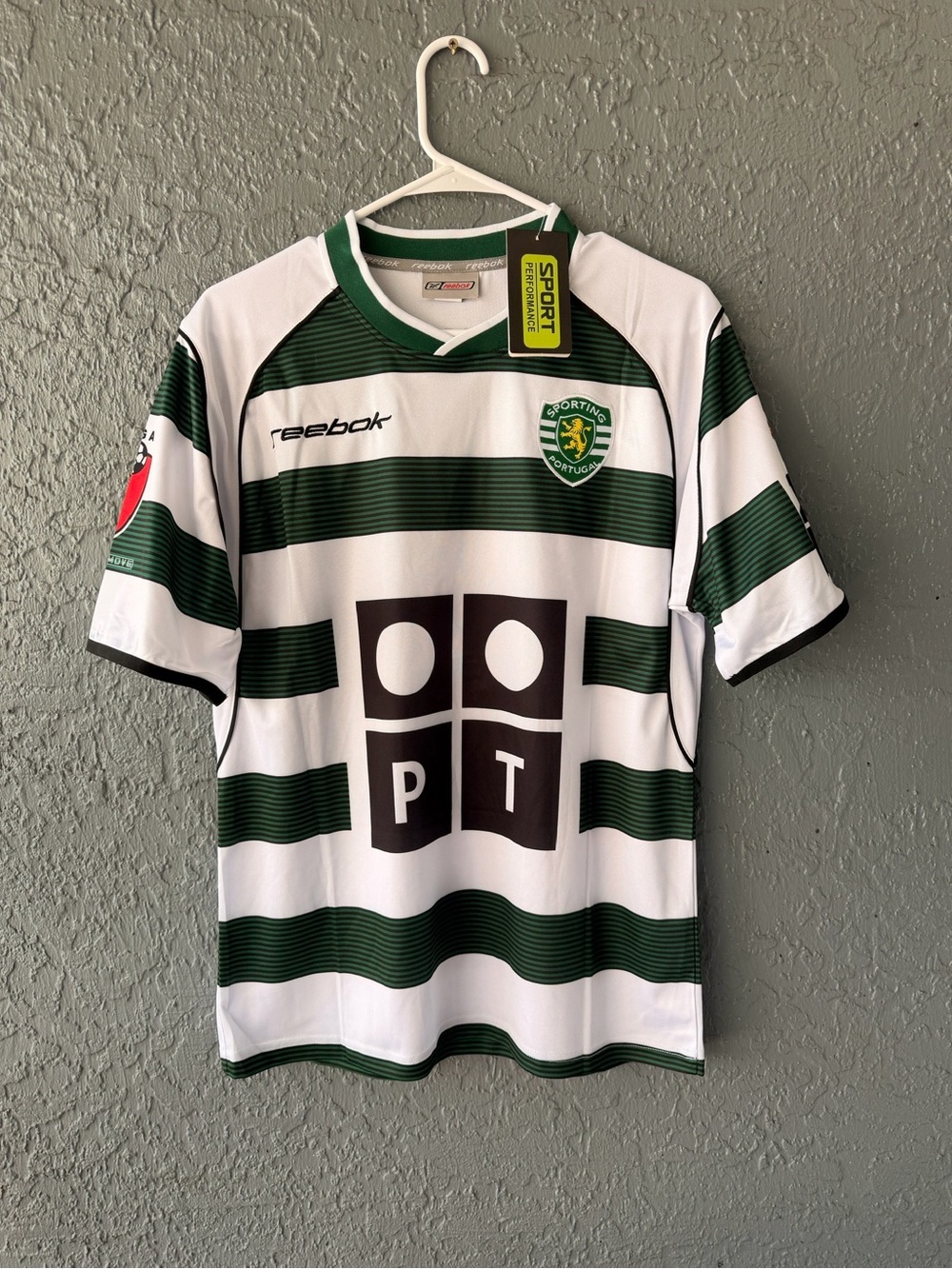Sporting Lisbon Ronaldo 2002/03 Home Green White Retro Soccer Jersey - Picture 2 of 4